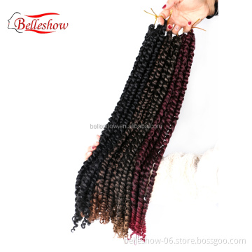 Hot sell spring  Luxury for Braiding 18inch Synthetic pretwisted passion twist